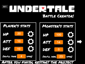 88 handpicked Scratch games of Undertale