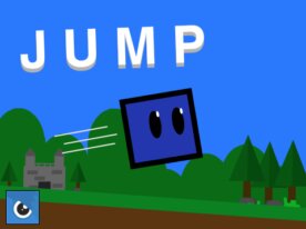 Cute Square Character Jumping Game